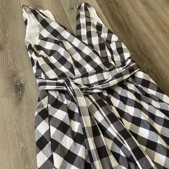 J crew black and white gingham dress Clearance